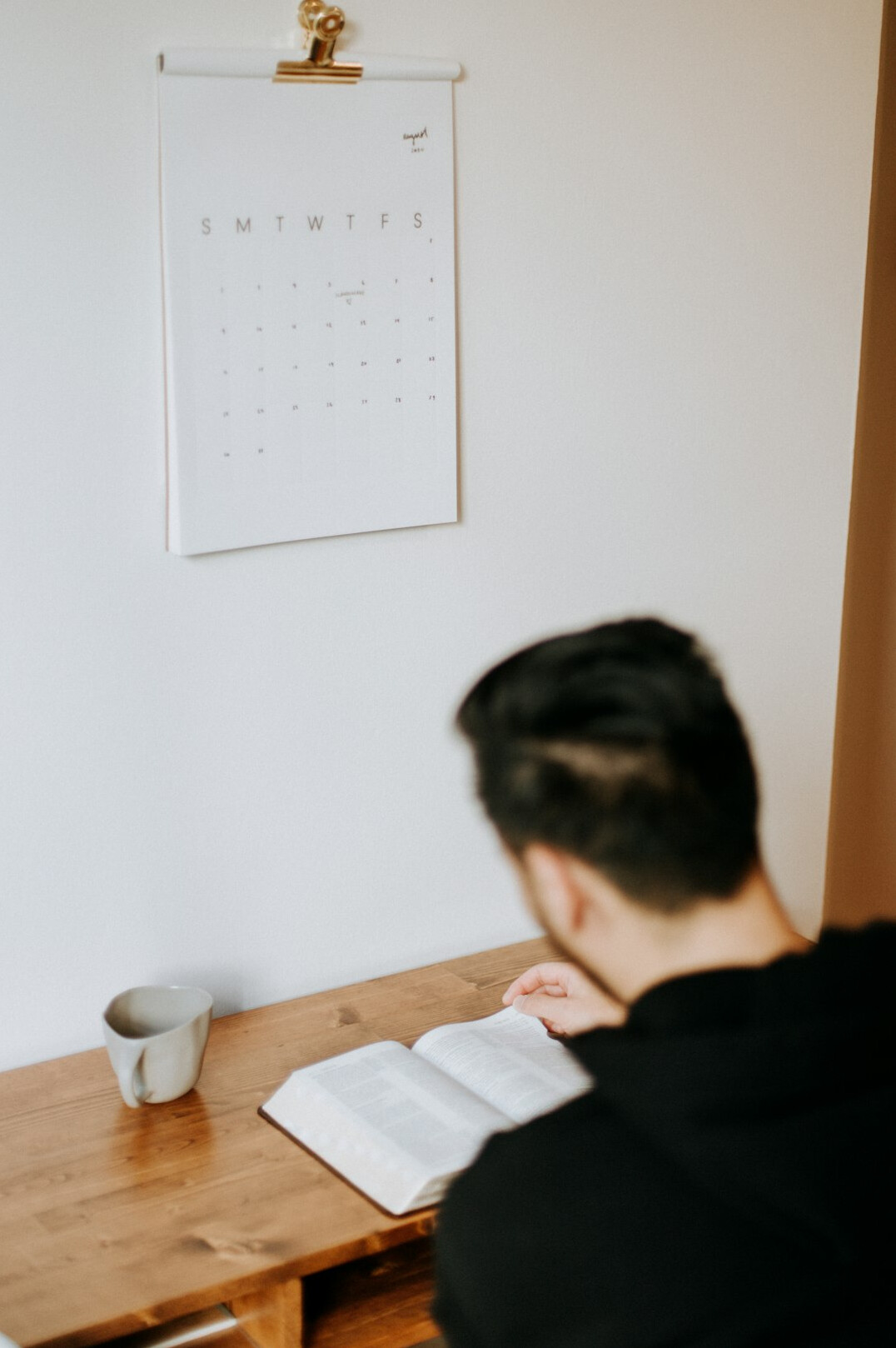 person creating daily habits