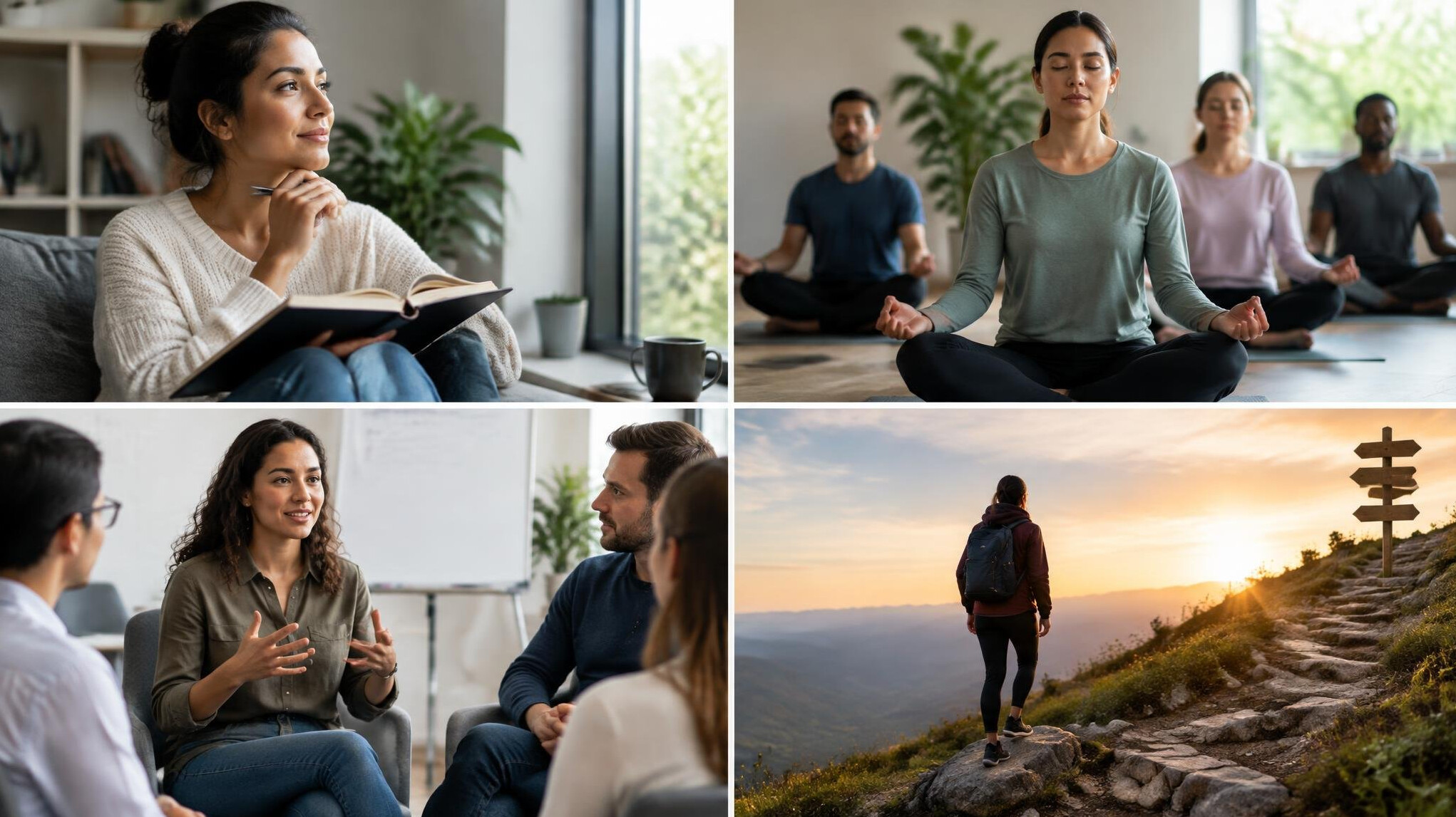 person reflecting on personal growth